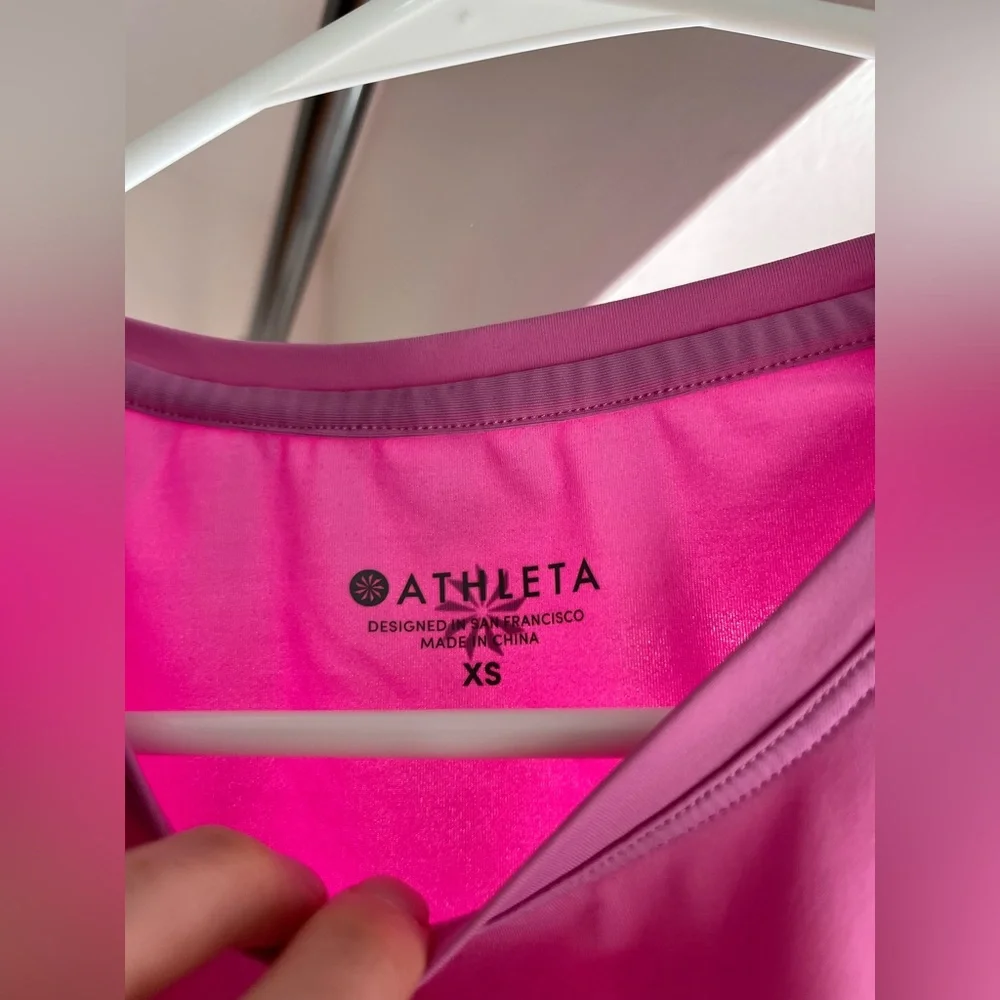 Athleta Cadence Run Tank Violet Blush Pink XS - Picture 5 of 7